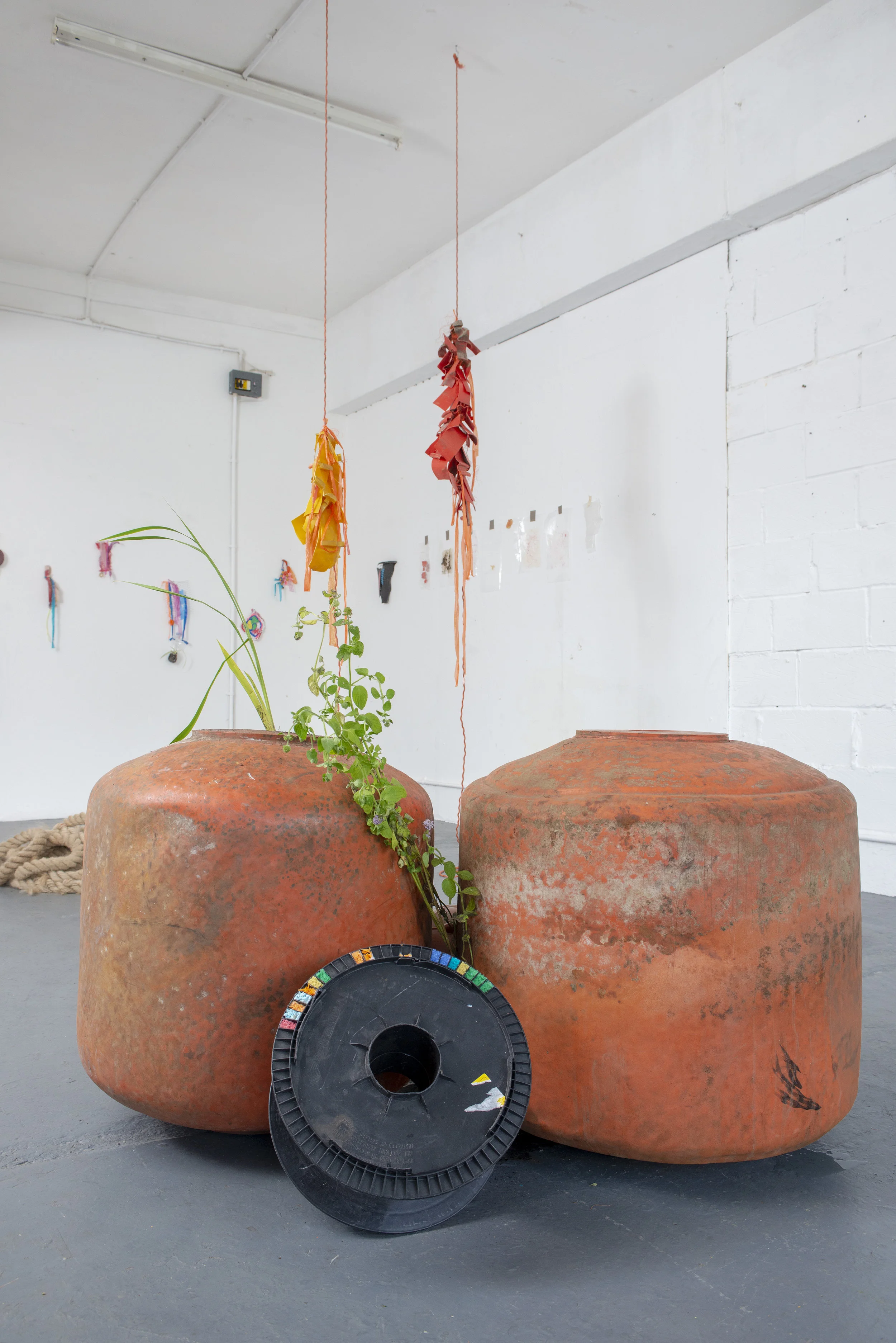 Installation shot of Coast - Hertford Union Canal at Chisenhale Studio 4, 2019