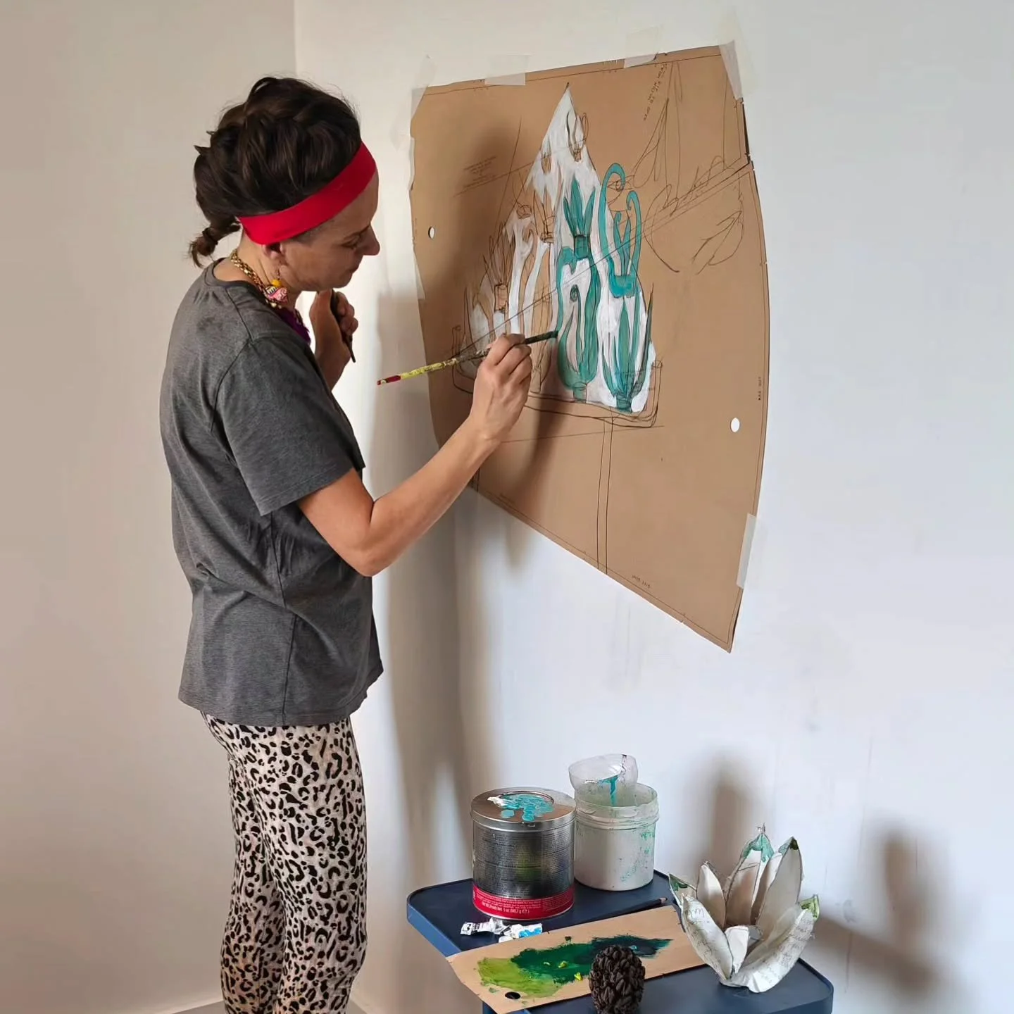 What a week! Spring came and then left again. Lotte came to visit and we went on several gallery visits. I was busy in the studio and Zane took part in a big Easter parade at school - scroll to the end to see his homemade Easter Bonnet!&nbsp;

A plan