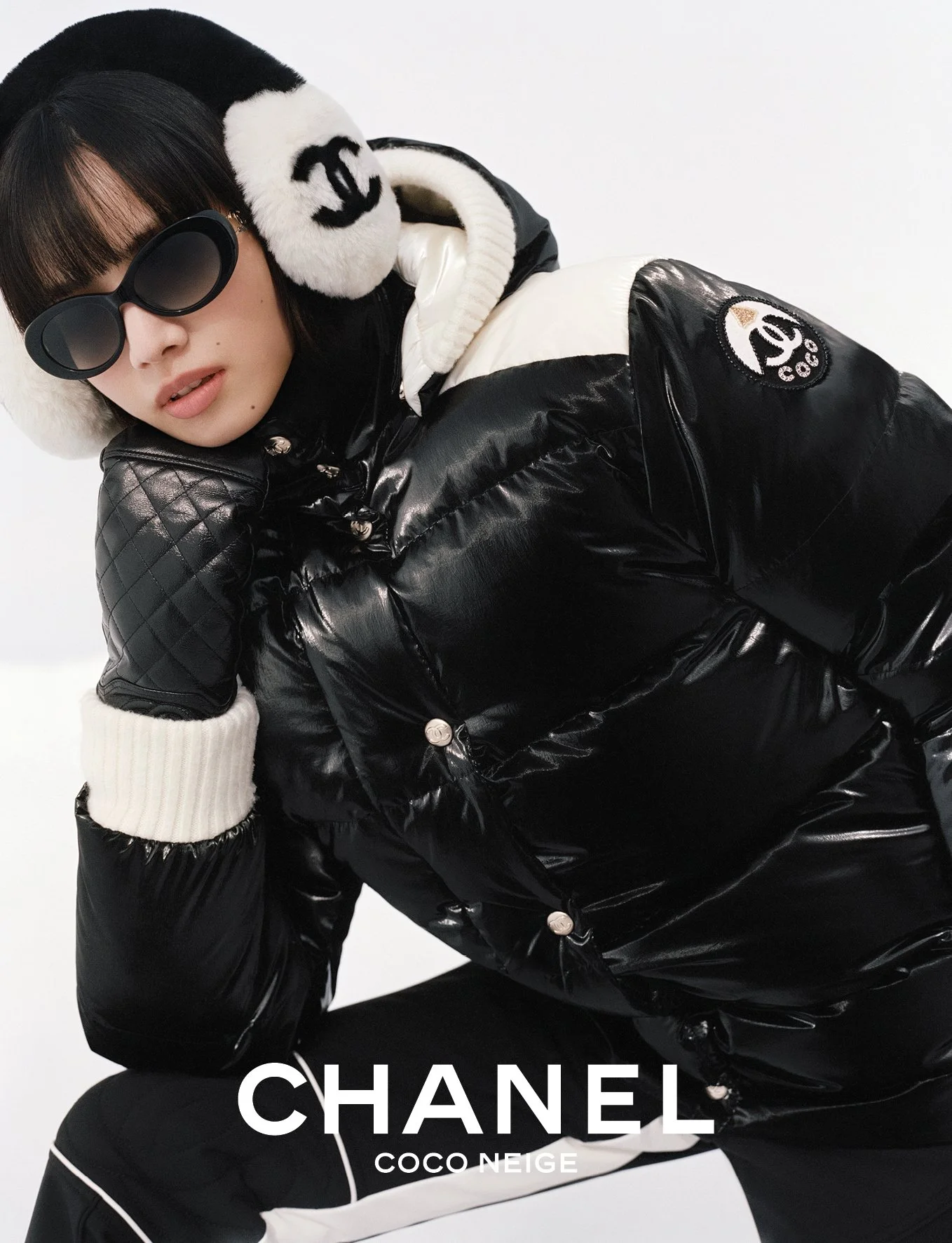  Nana Komatsu in the French Alps for Chanel Coco Neige, photographed by Sean Thomas.  