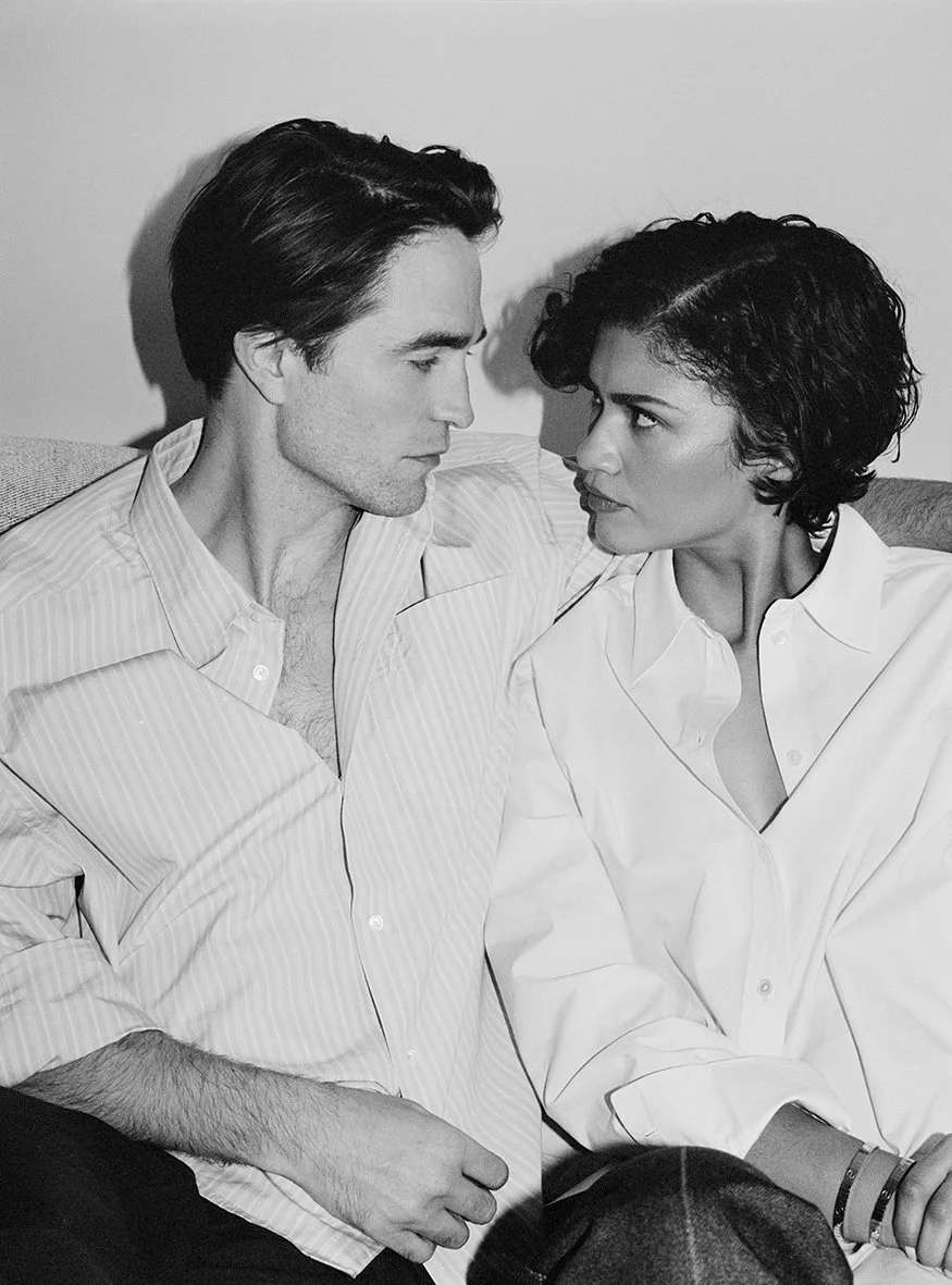  Zendaya and Robert Pattinson photographed by Sean Thomas in New York City for “A24’s  the Drama.”   