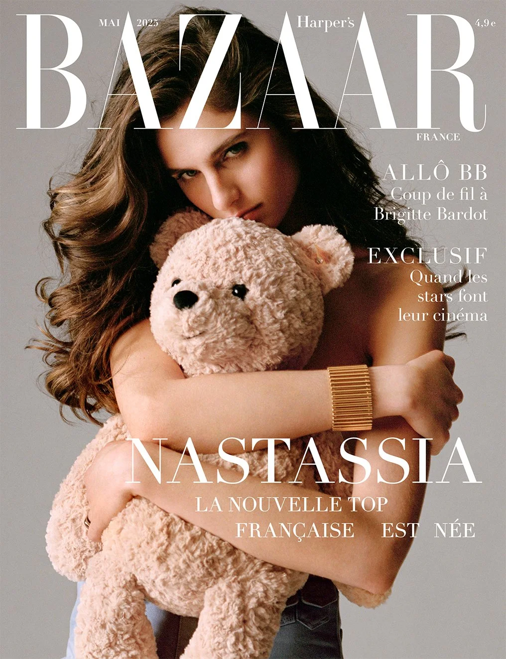  Nastassia Legrand on the cover of Harper’s Bazaar France, photographed by Sean Thomas in Paris. 