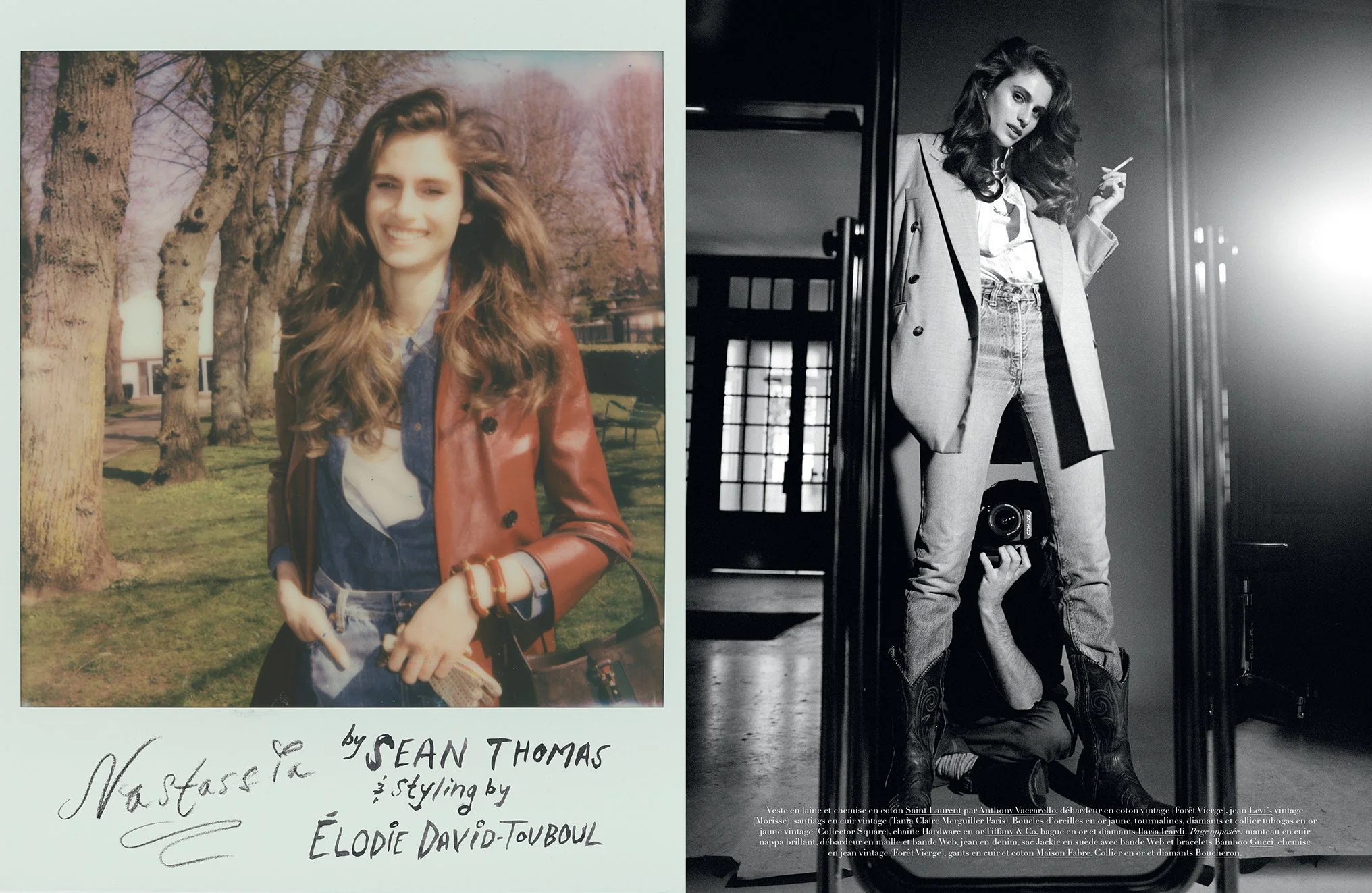  Nastassia Legrand photographed in Paris by Sean Thomas for Harper’s Bazaar France. 