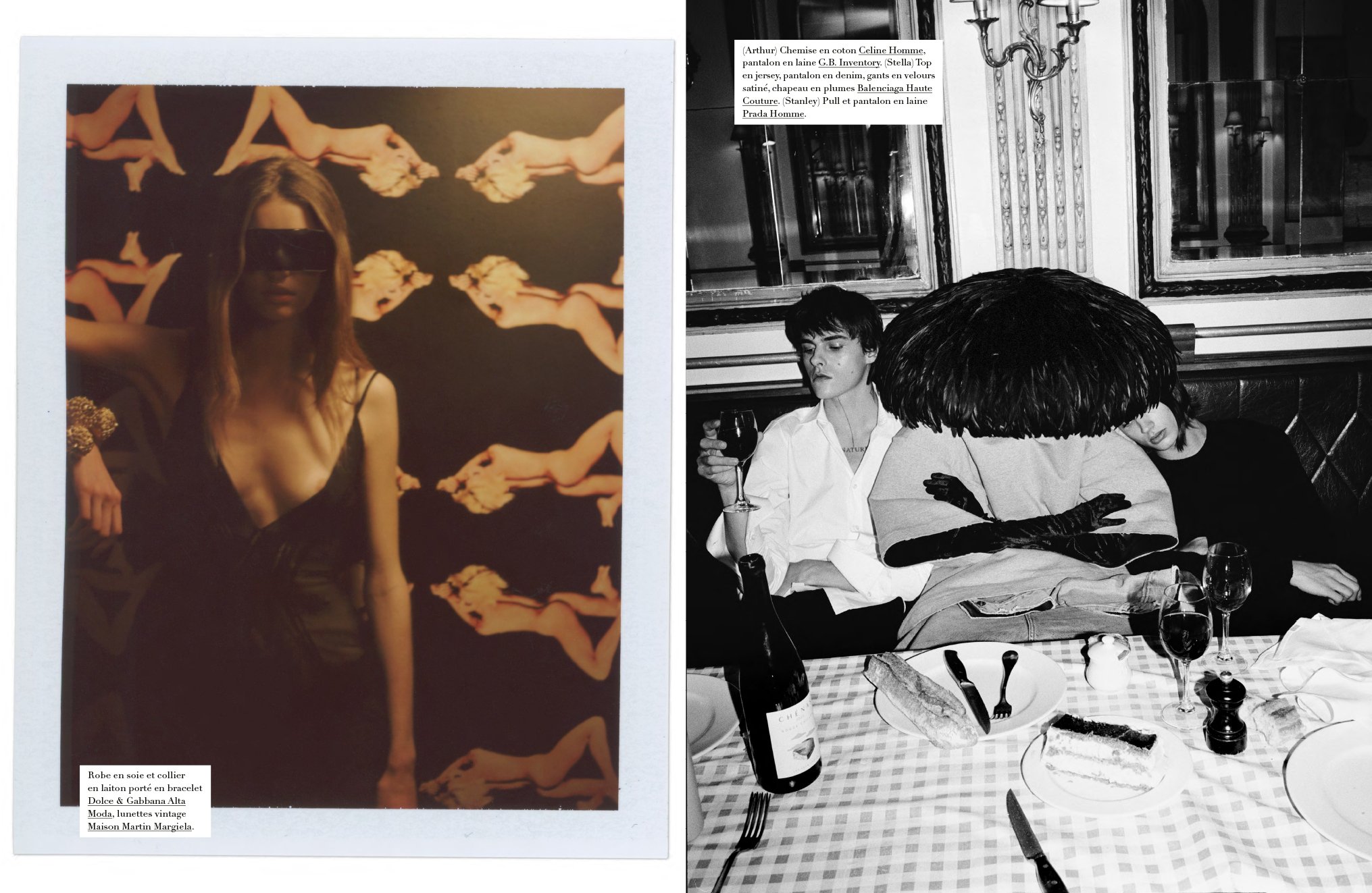  Backstage portraits and performance details from the Harper’s Bazaar France haute couture story at Crazy Horse Paris, photographed by Sean Thomas. 