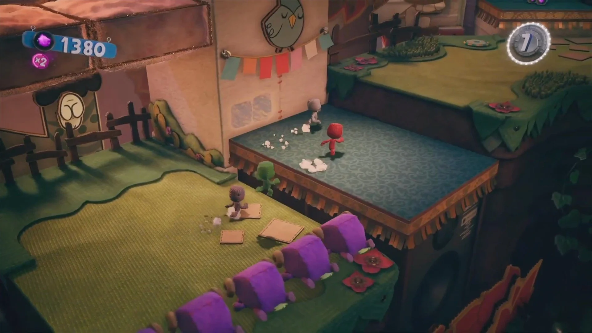 Sackboy: A Big Adventure co-op gameplay from Classic Co-op’s PS5 video