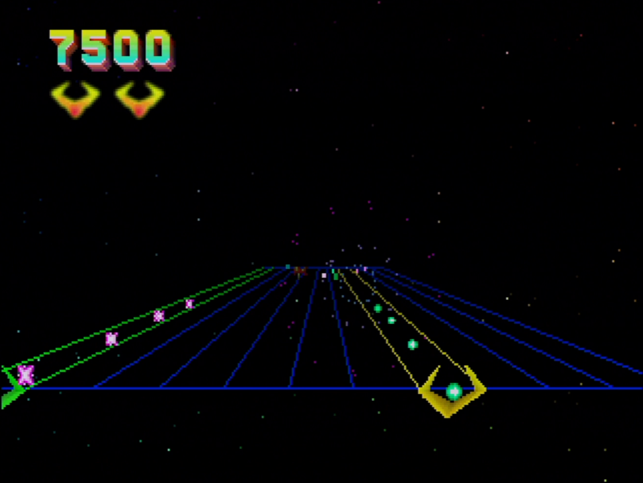 Tempest 2000 (Sega Saturn), gameplay captured from my video.