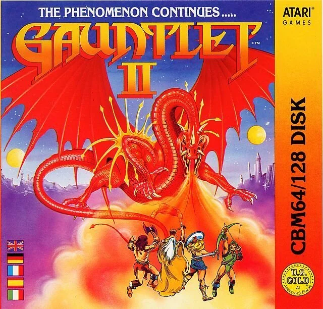 Gauntlet II box art for Commodore 64/128