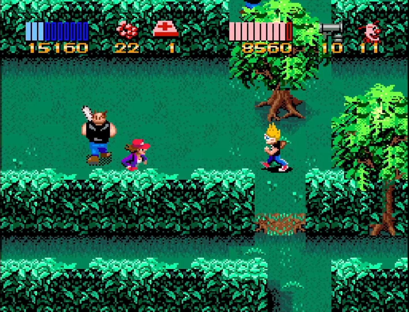 Zombies Ate My Neighbors (SNES) gameplay from the source video