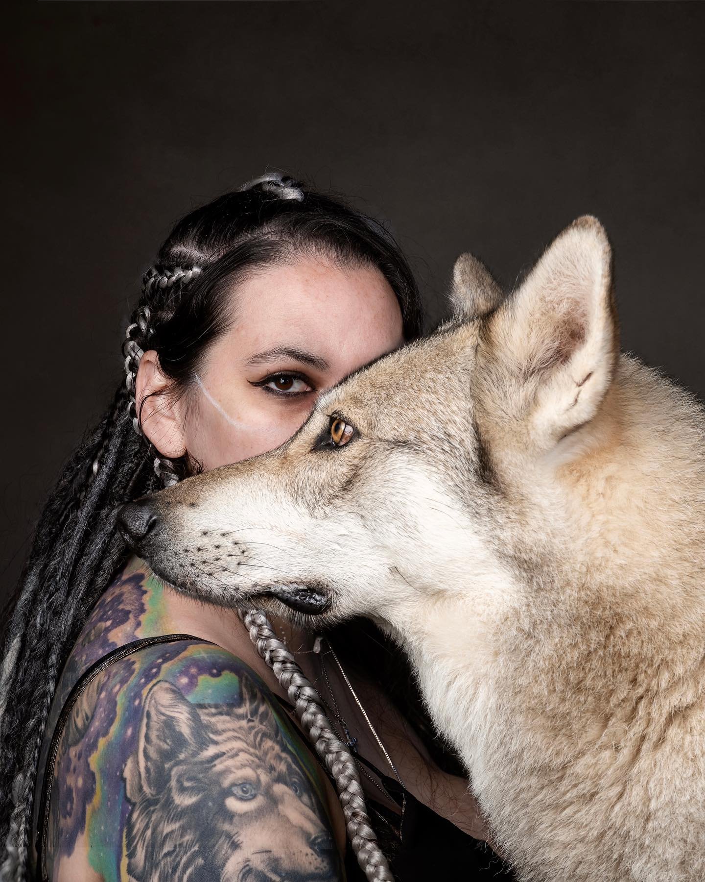 We always love working with the incredible @watermillwolves. Here&rsquo;s a few of my favourites from a magical recent session deep in the woods &ndash; and the studio 🐺✨ Let me know which shot is your favorite!

#wolfdog #wolflover #lovewolves #wol