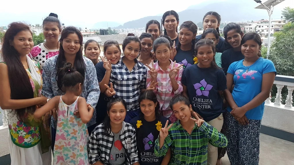Some of the lovely women and girls from Sanctuary House.