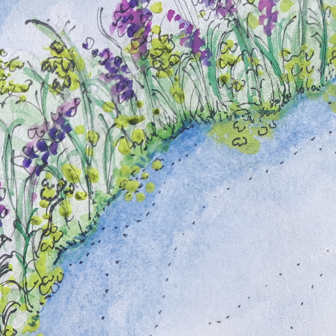 Alton Water, Suffolk- Lake View Fishery- Artist Impression original art work.