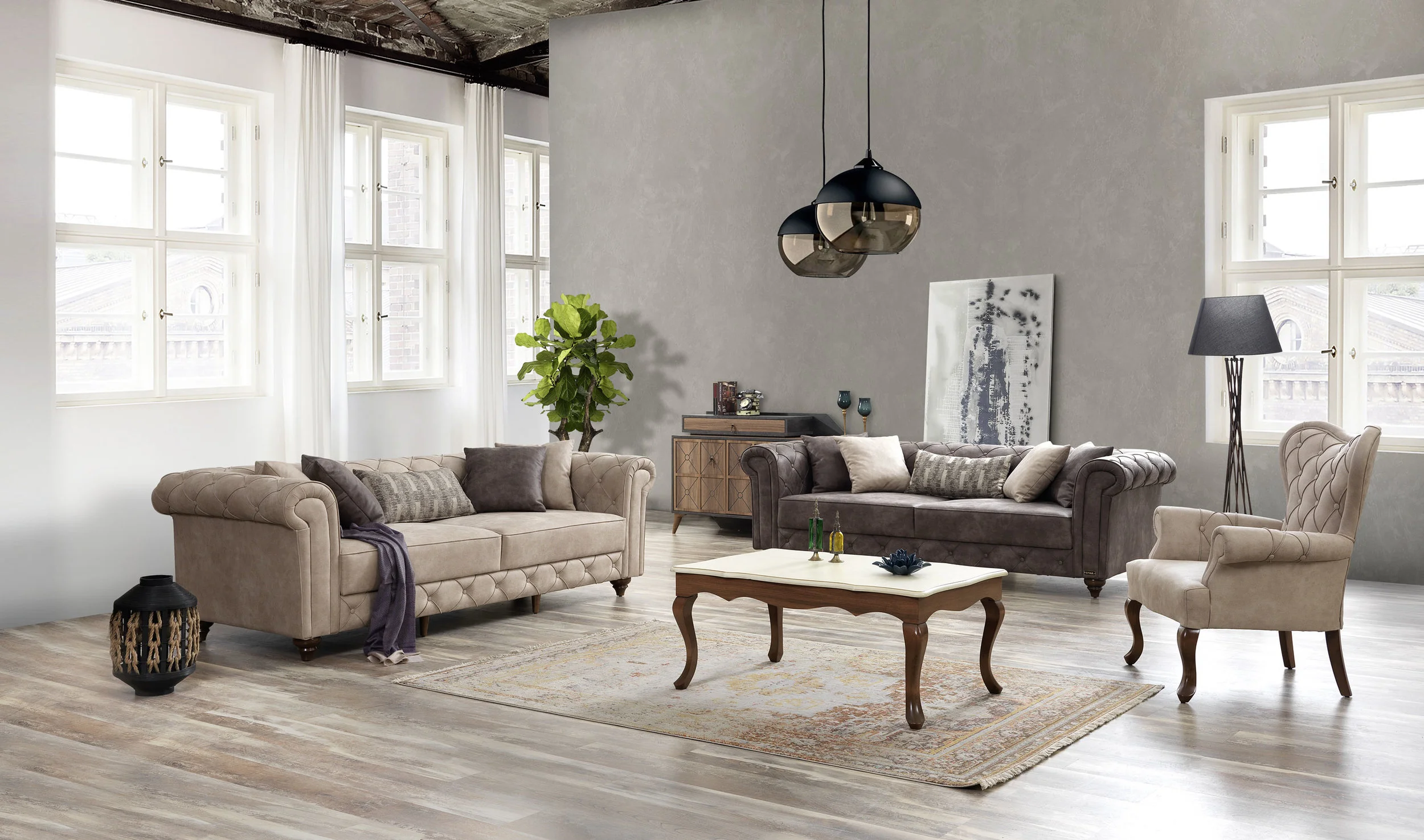 Farfella Sofa Set — Mobilyum Furniture