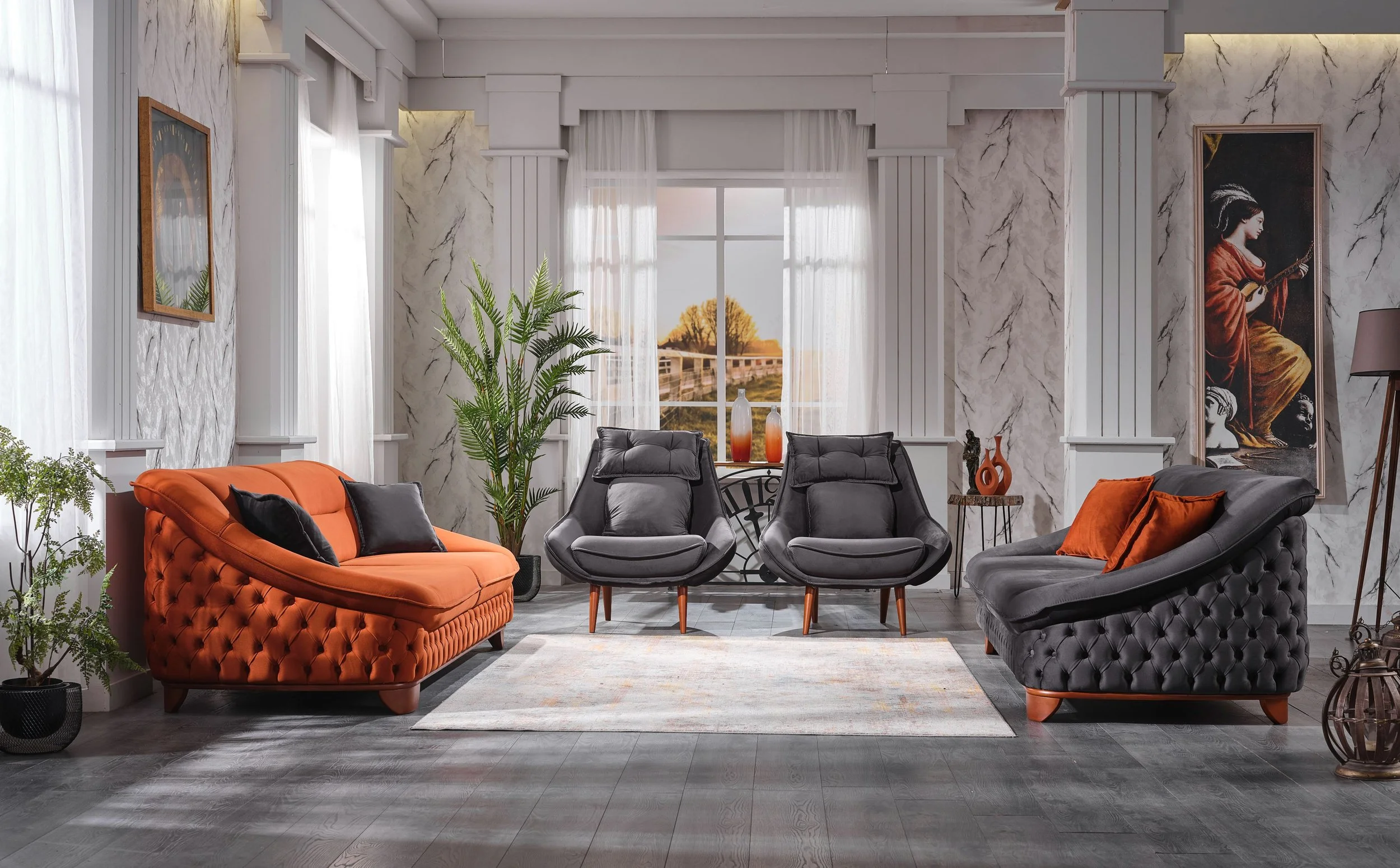 Axel Sofa Set — Mobilyum Furniture