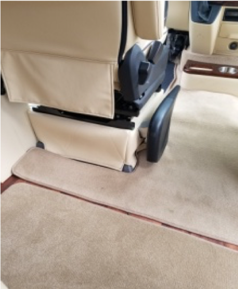 Custom Covering around Driver/Passenger Seat bottoms