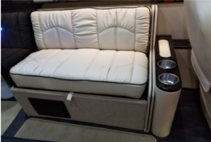 Sofa side cup holders/storage