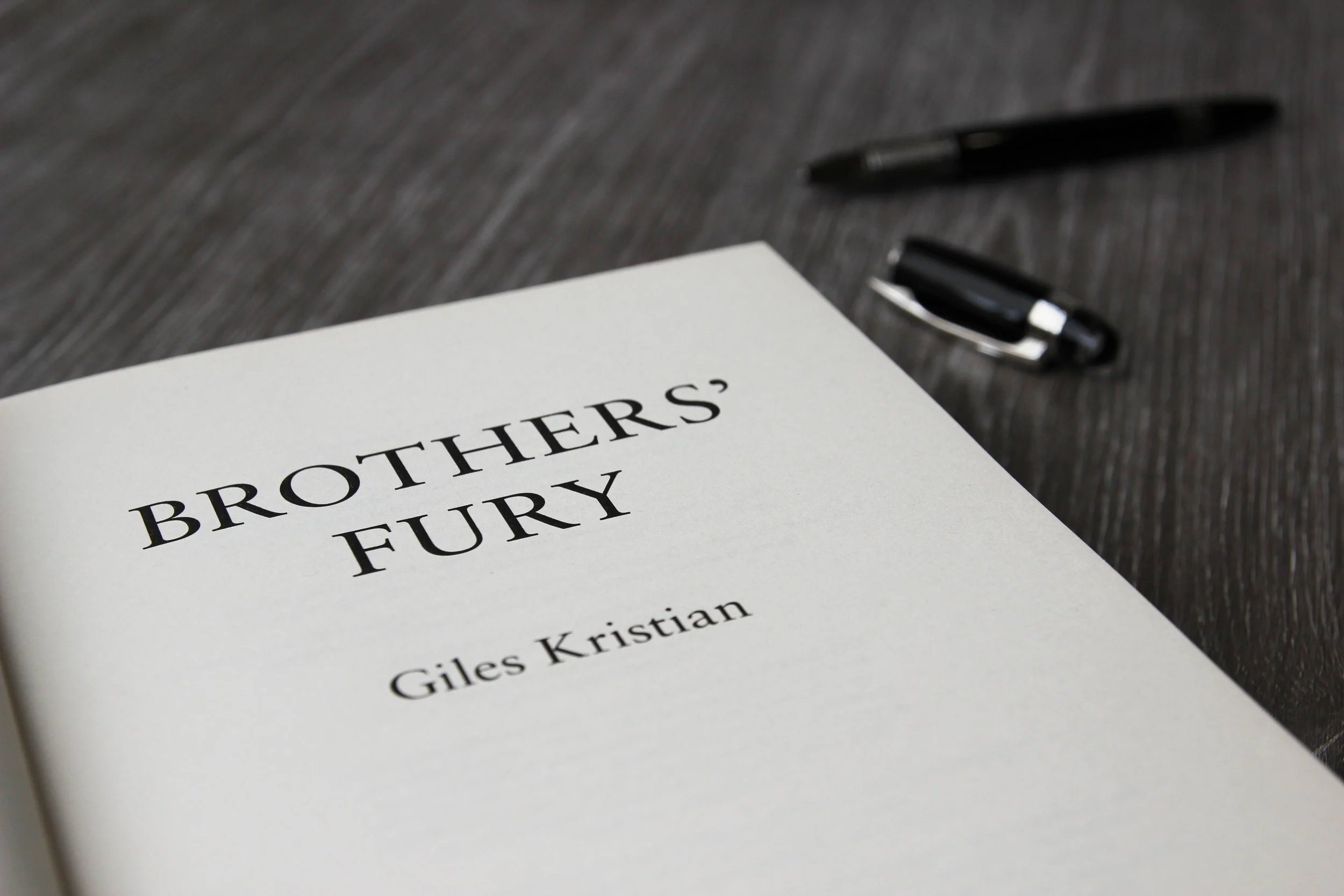 Signed Copy Brothers' Fury By Giles Kristian