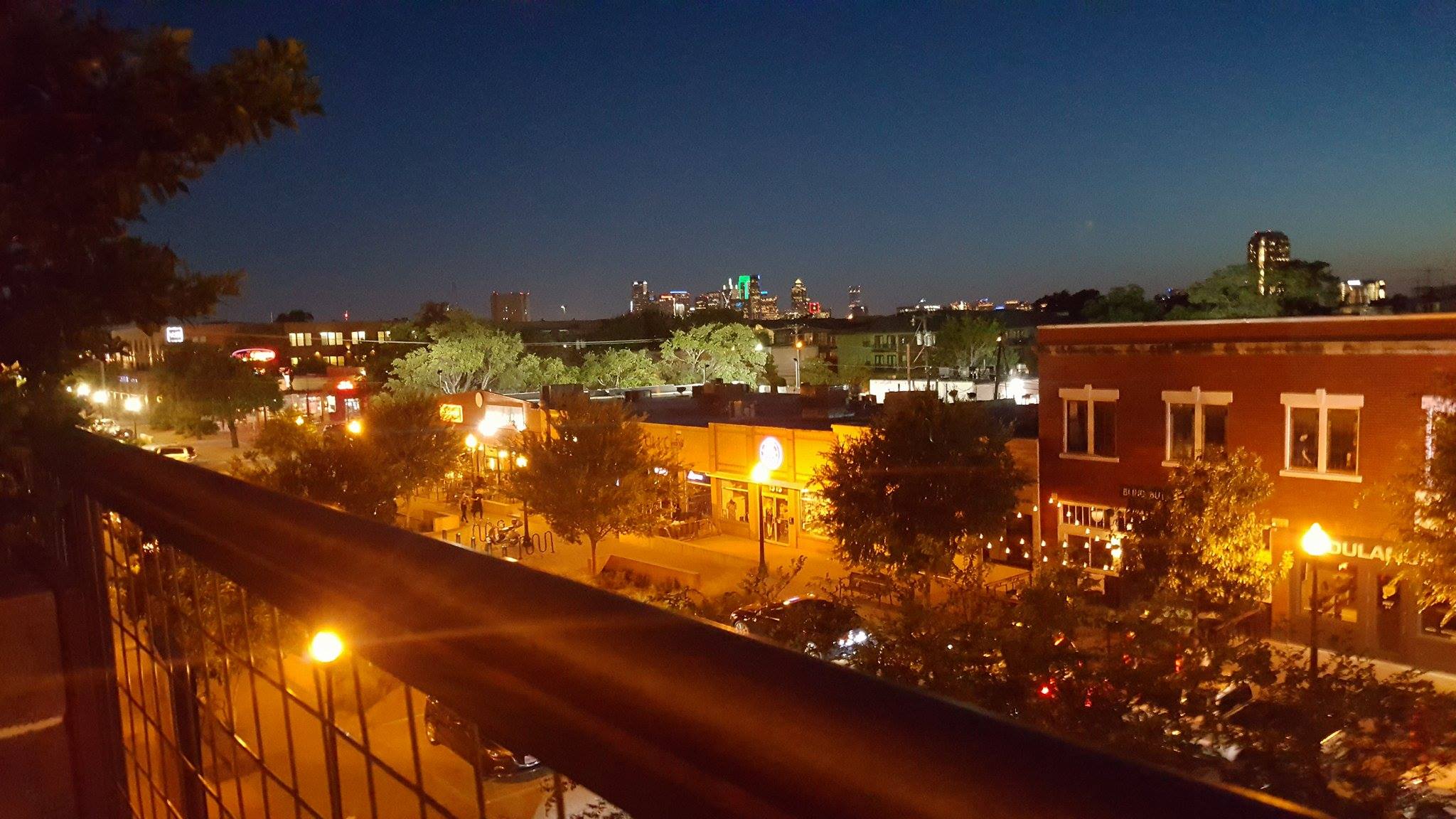 The view of Lower Greenville, from the rooftop of HG Sply.