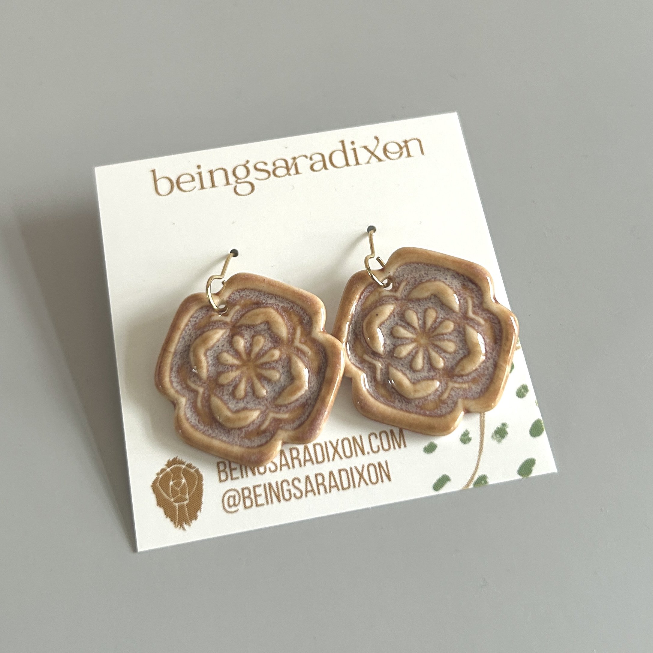 Ginger Snap Tile Dangles