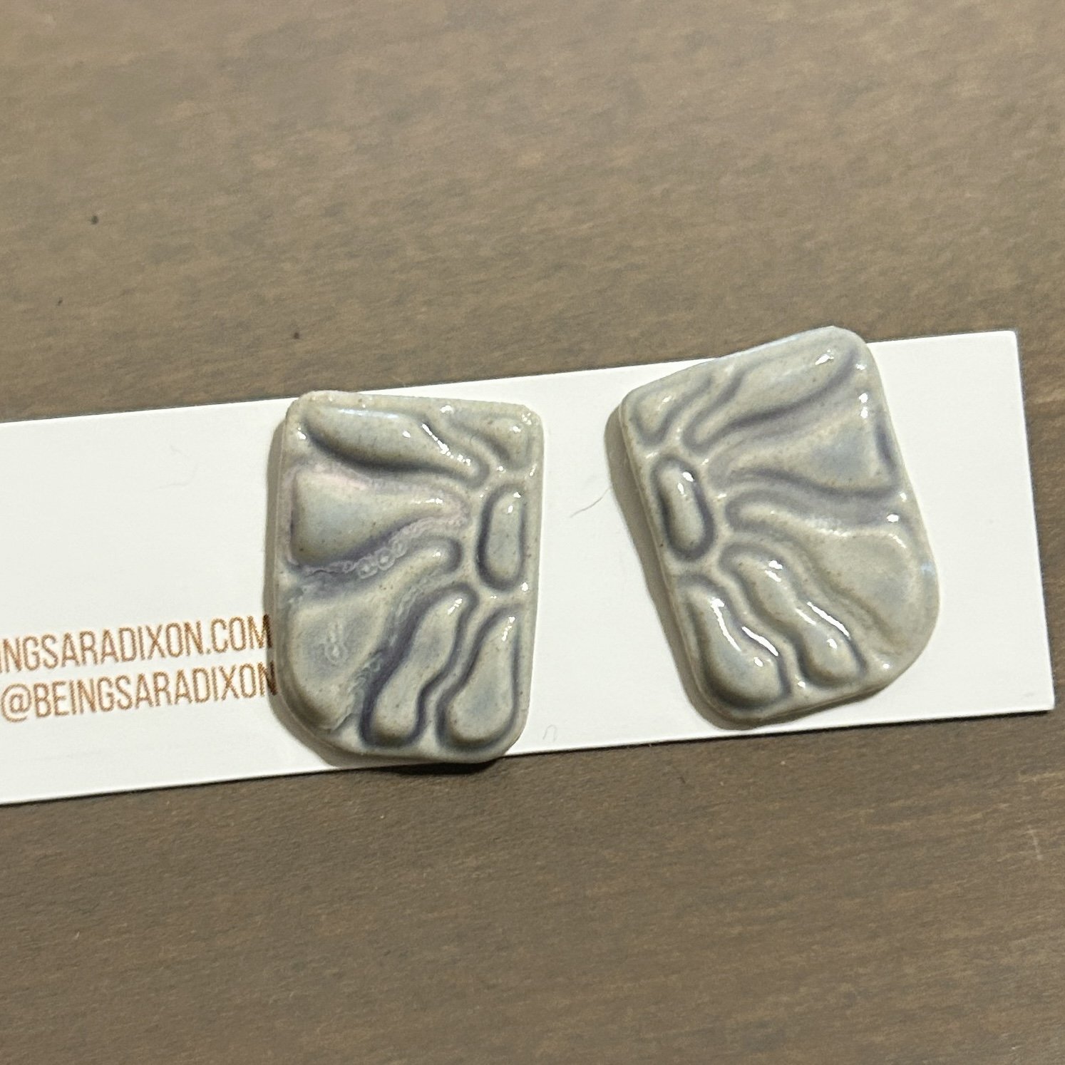 Mirrored Flower Studs
