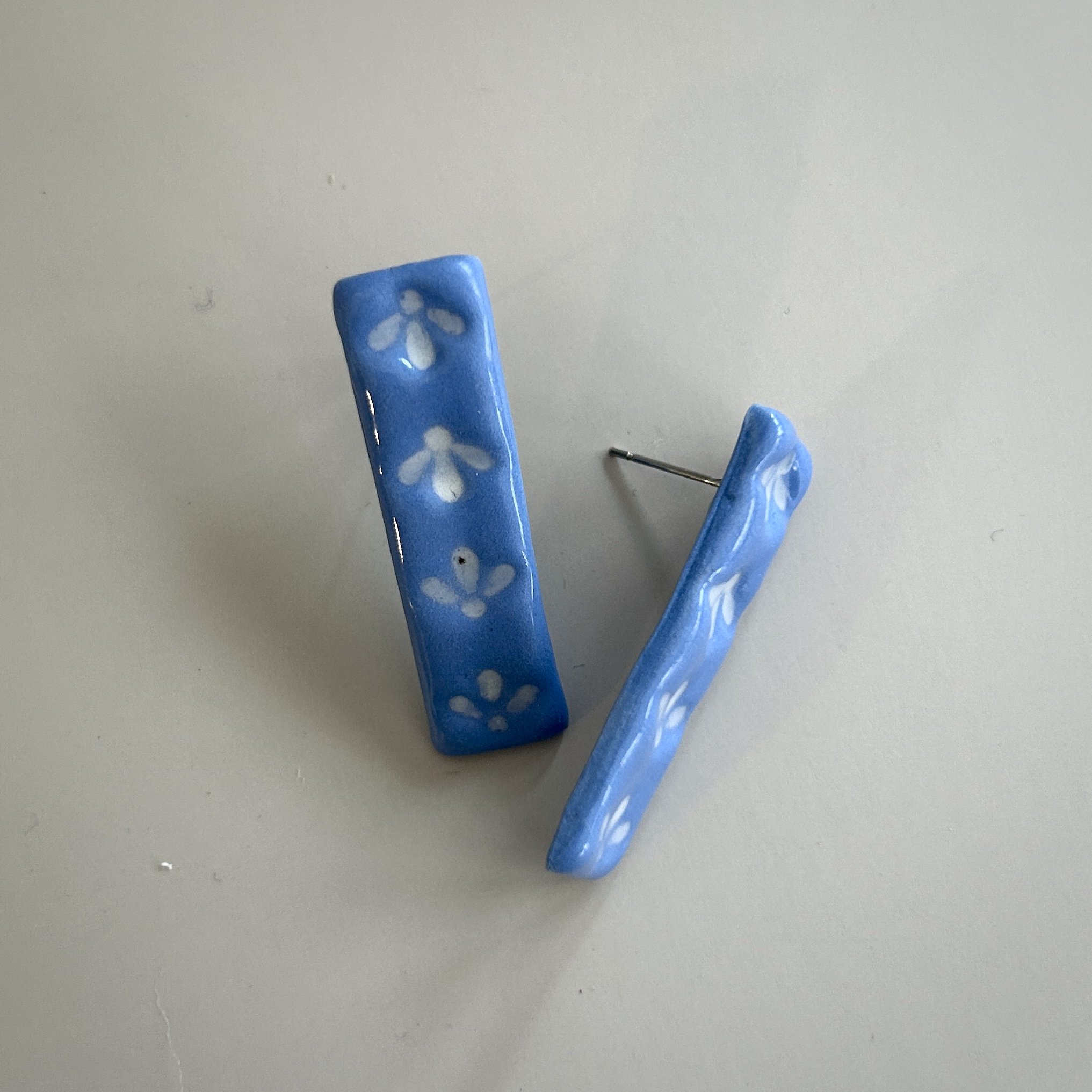 Blue Song in Your Soul Statement Studs