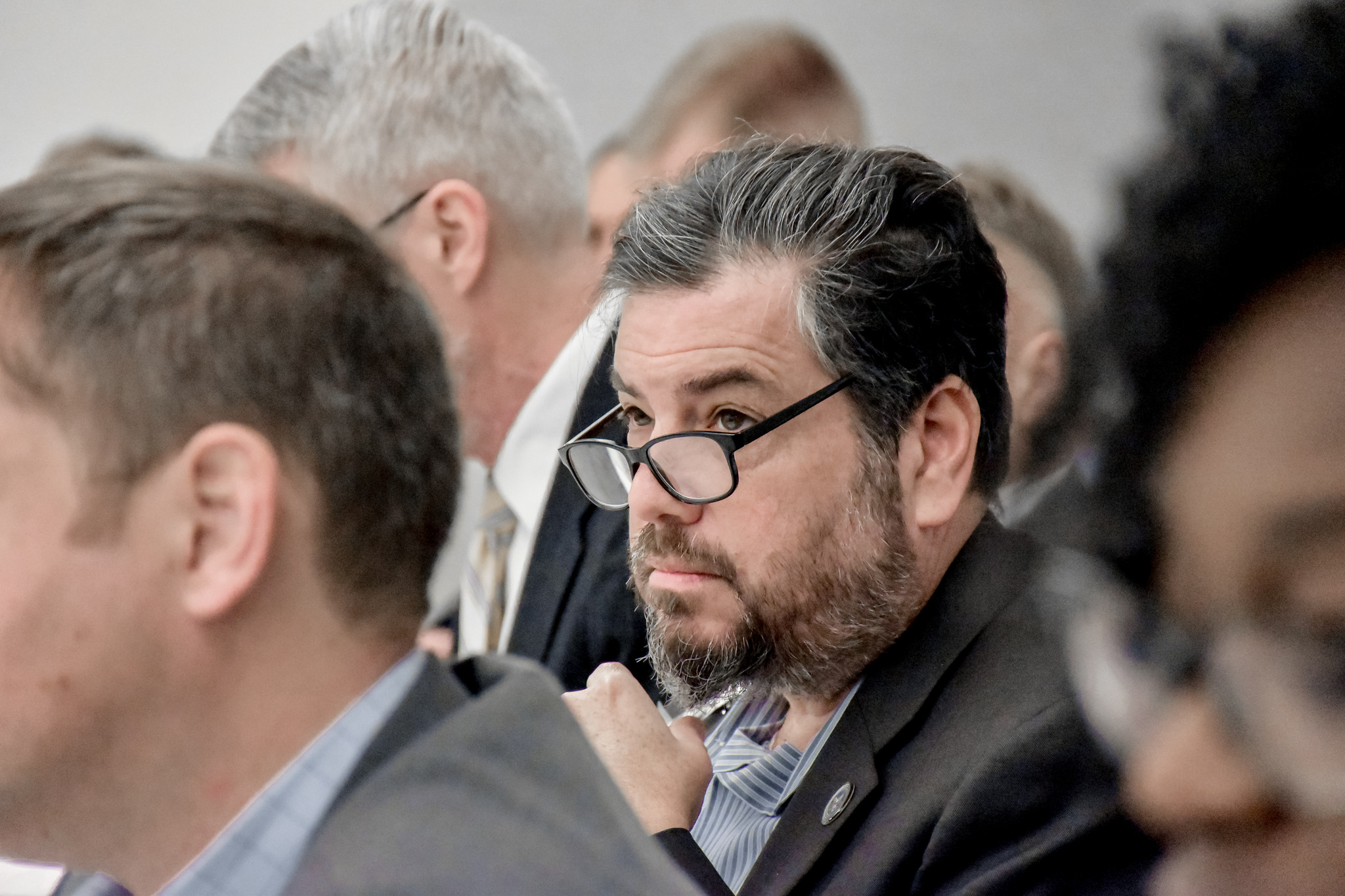 Abraham serving as a Judge for the Atlantic Council's Cyber 9/12 Challenge.