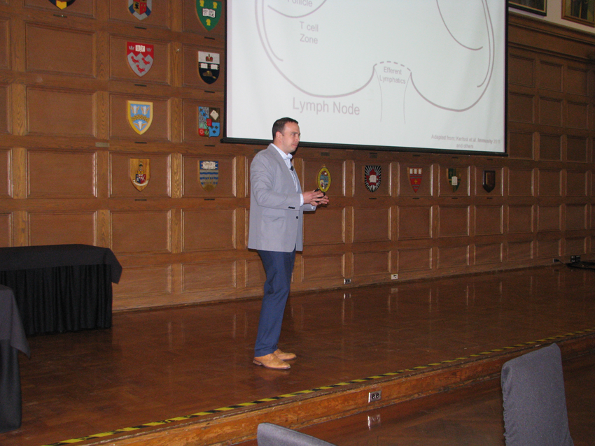 Steve had a chance to talk about our research looking at the development of a pathogenic immune response targeting myelin antigen in CNS autoimmunity.