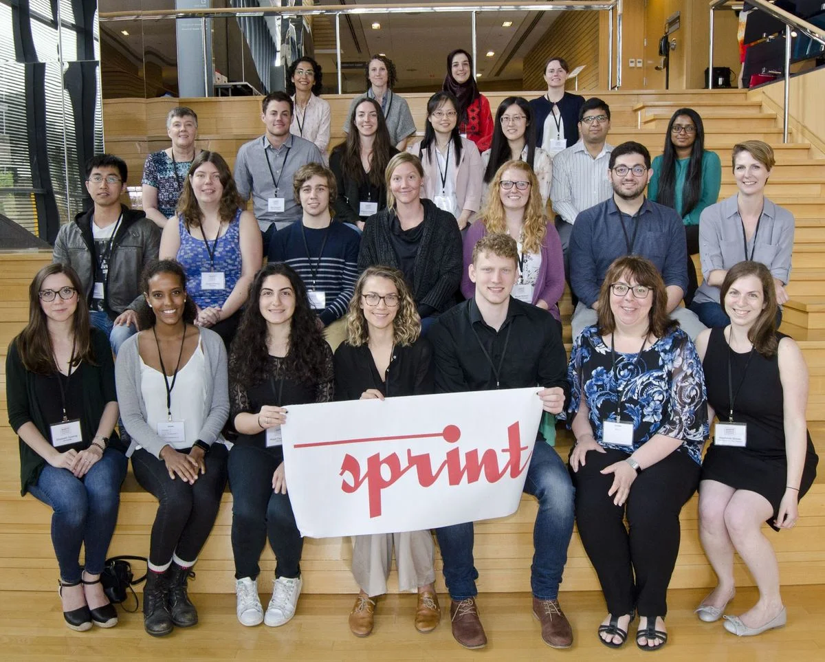 (Photo Credit from endMS website) The incoming and outgoing SPRINTers, 2018! Yodit second from bottom left.