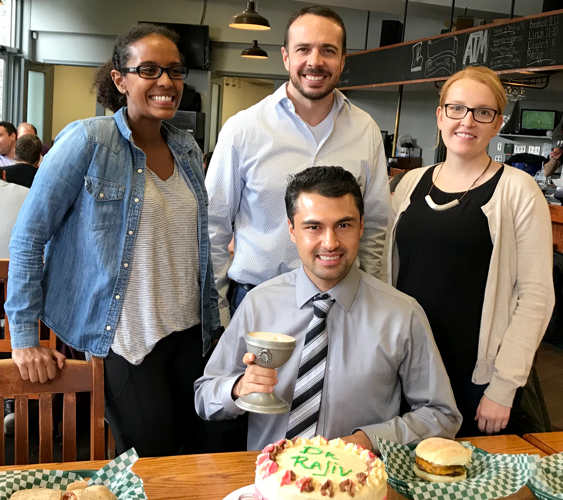 The rest of the team claims some of the credit (and cake).