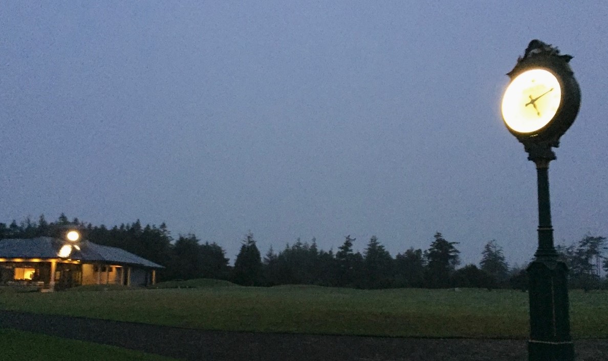 The first group out for the Bandon Solstice teed off at 5:15 a.m. Courtesy Steve Dipaola