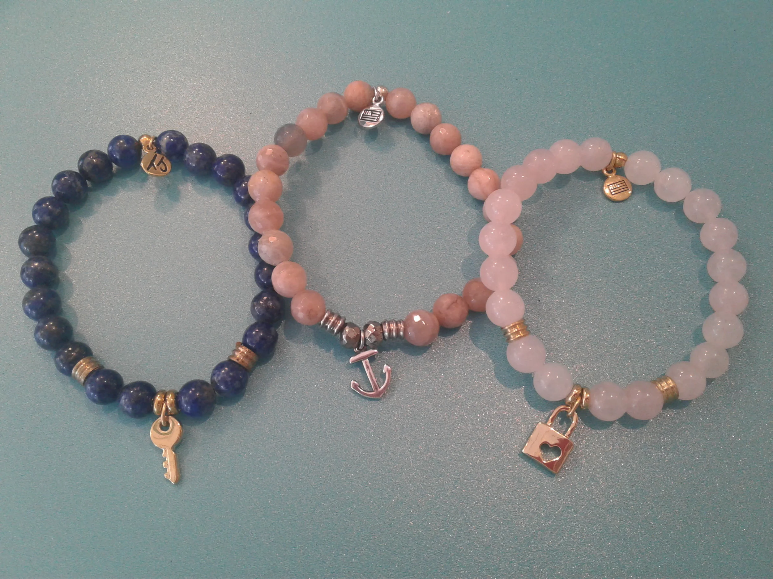 Lapis Lazuli, Sunstone and Rose Quartz