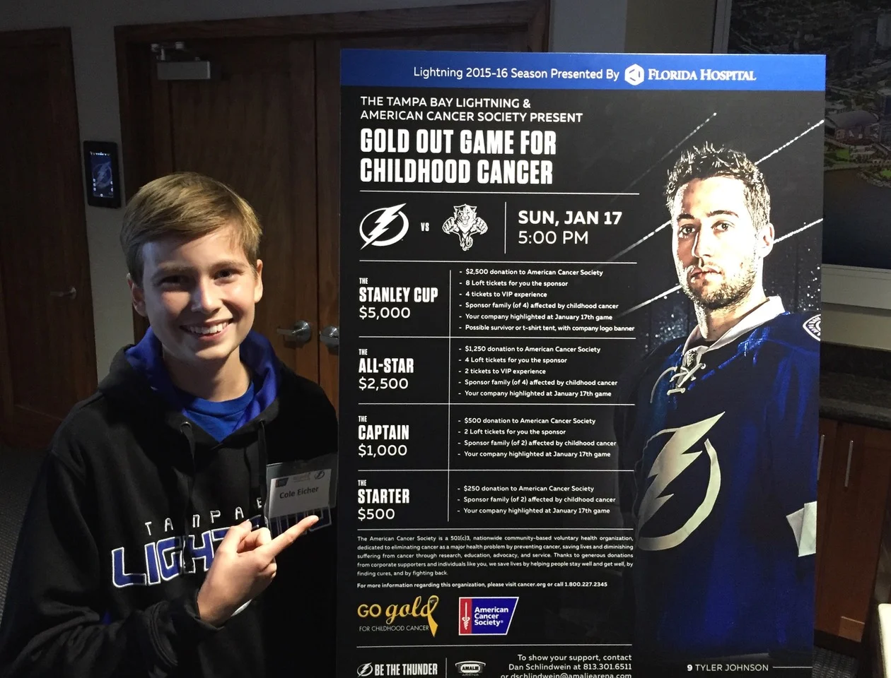 Tampa Bay Lightning Gold Out Game