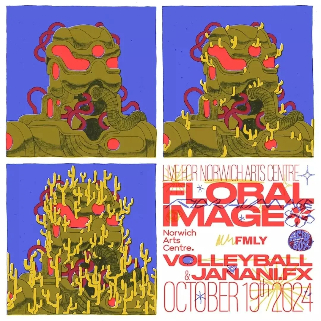 Heres some close ups of the artwork for the @floralimageband @norwichartscentre poster that I made with help from @moss.foss 
See yous there x
#art #artist #design #designer #illustration #illustrator #paint #painting #draw #drawing #print #london