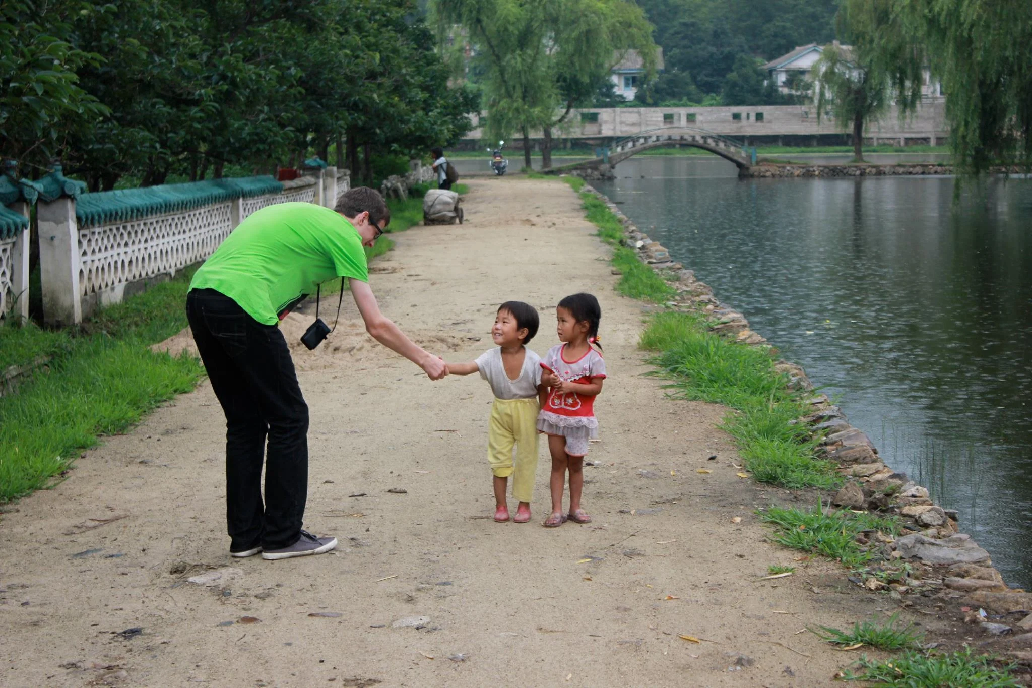 Building bridges in North Korea, 2013. I believe that to change, we must engage. Credit: Kelsey Ray.