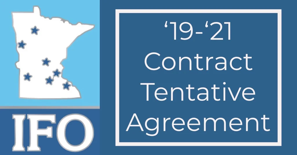 IFO Reaches Tentative Agreement with MinnState for '19-'21 Contract