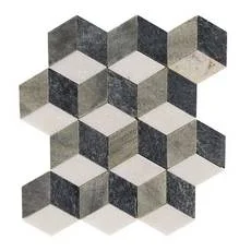 master shower floor tile Modern Geo Slate Mosaic With stunning colors that come from the wonders of the earth, natural stone decoratives help you make a gorgeous fashion statement throughout your home. Natural stone decoratives have an enduring style that will make your rooms look great for years to come.