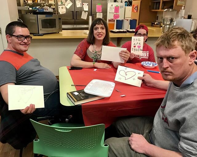 Today we&rsquo;re celebrating friendship! We wrote each other cards to celebrate what friends mean to us and played a game using positive affirmations. Holidays are always a blast at the clubhouse!