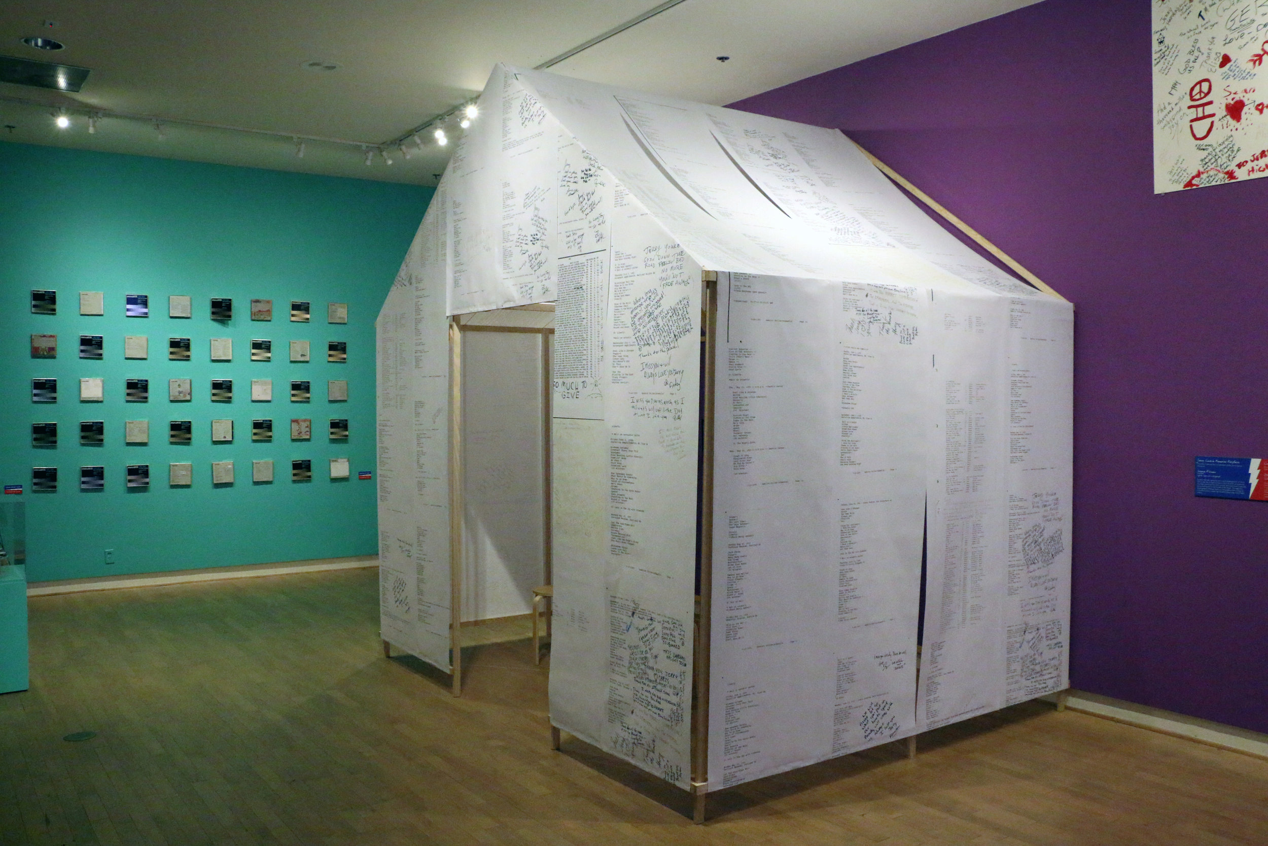 Installation of historic archives from University of California Santa Cruz redesigned as an installation.