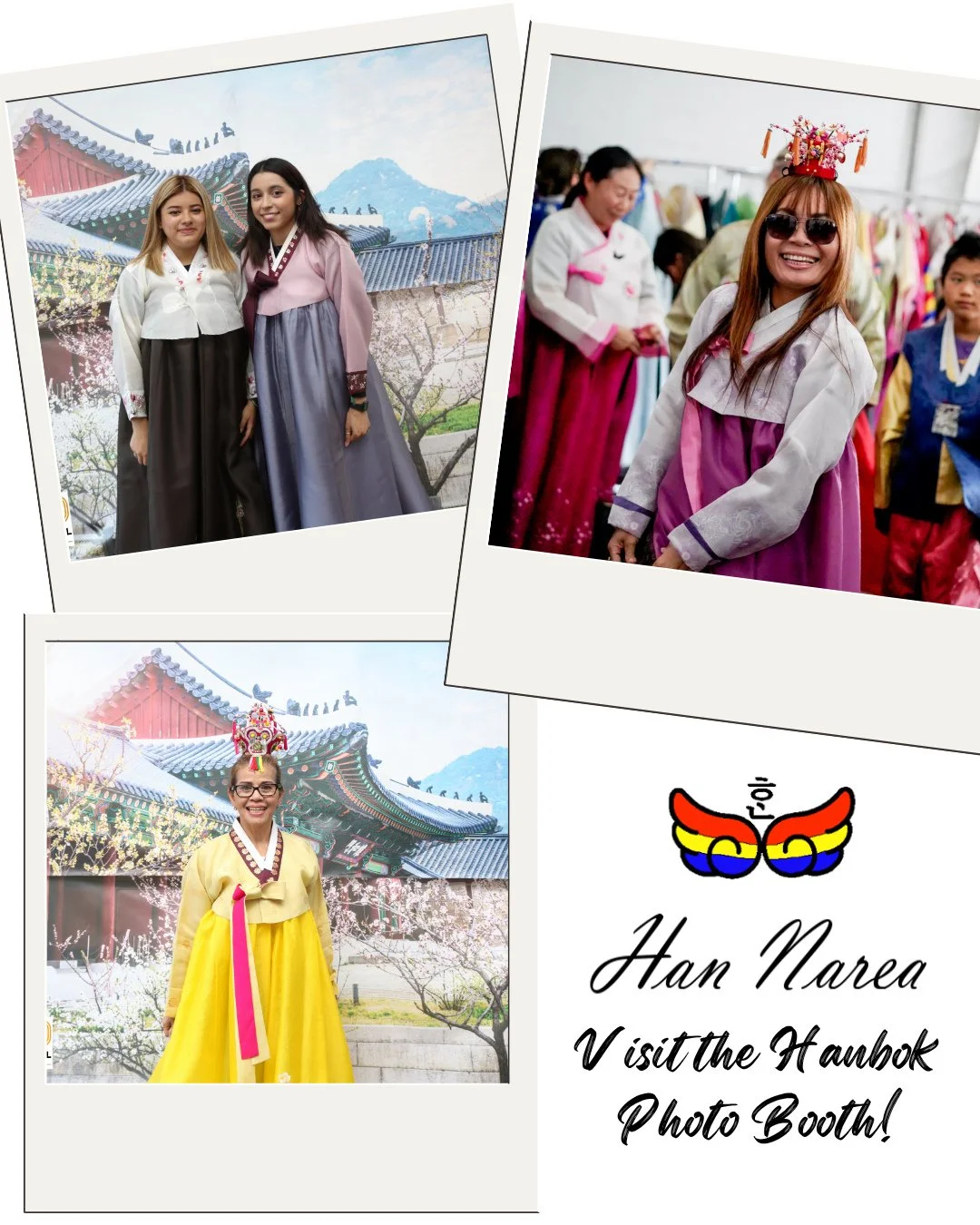 Step into the elegance of Korean tradition at the han_narea Hanbok Booth during Korean Festival Presented by Kroger! 🎉⁠
⁠
Discover the beauty of the hanbok, Korea's traditional attire, and try on these stunning outfits for yourself! Whether you're l