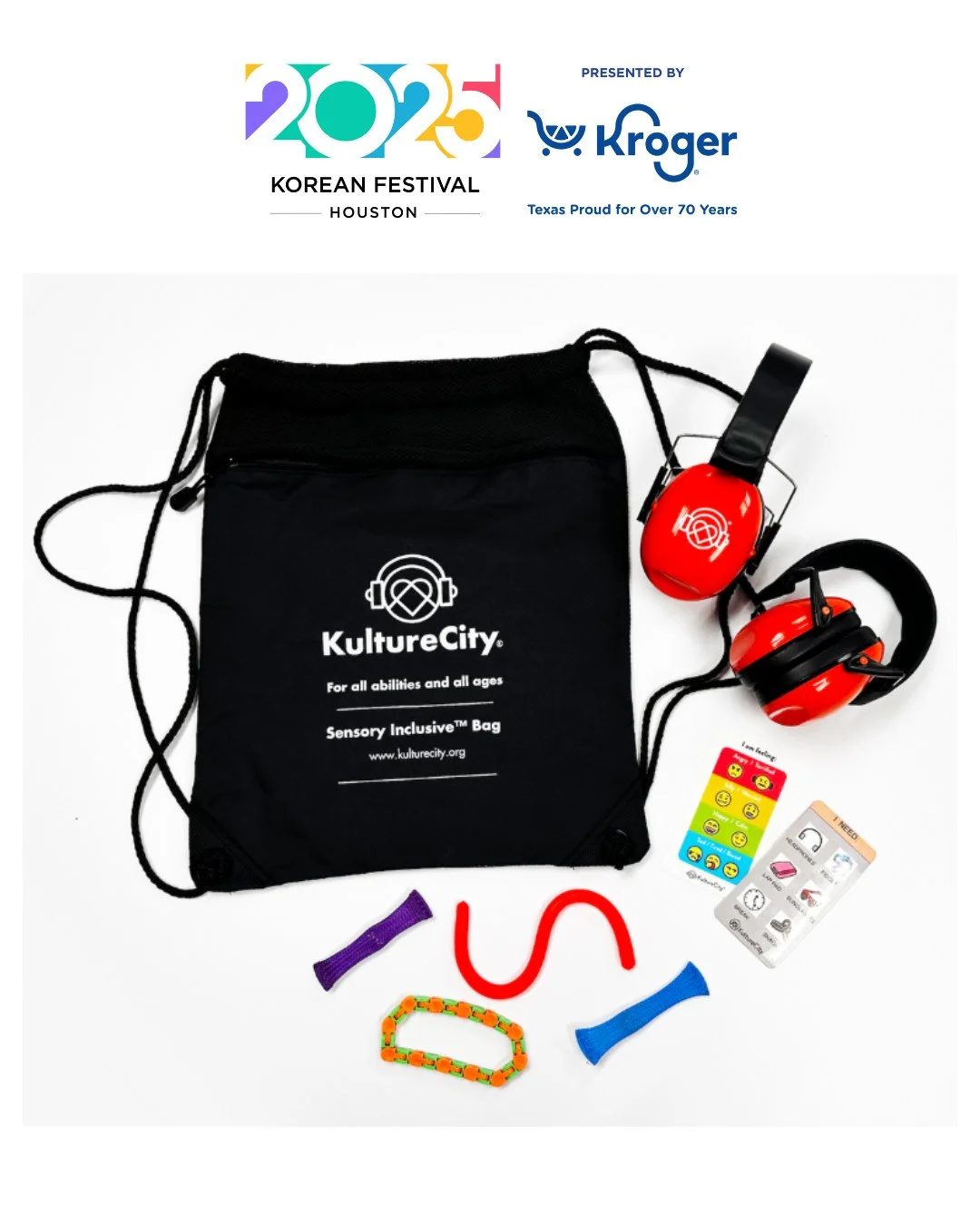 @KultureCity is helping us make the Korean Festival Presented by Kroger sensory inclusive, with trained volunteers and a mobile sensory room available for families and individuals who have sensory needs or non-visible disabilities.⁠
⁠
A limited numbe