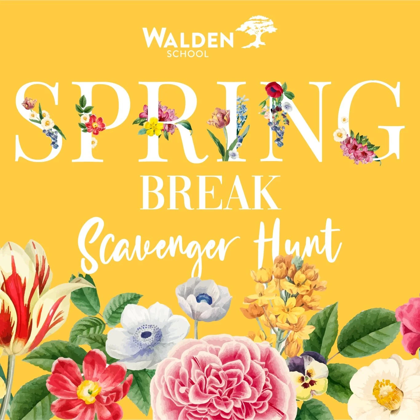 SPRING BREAK SCAVENGER HUNT