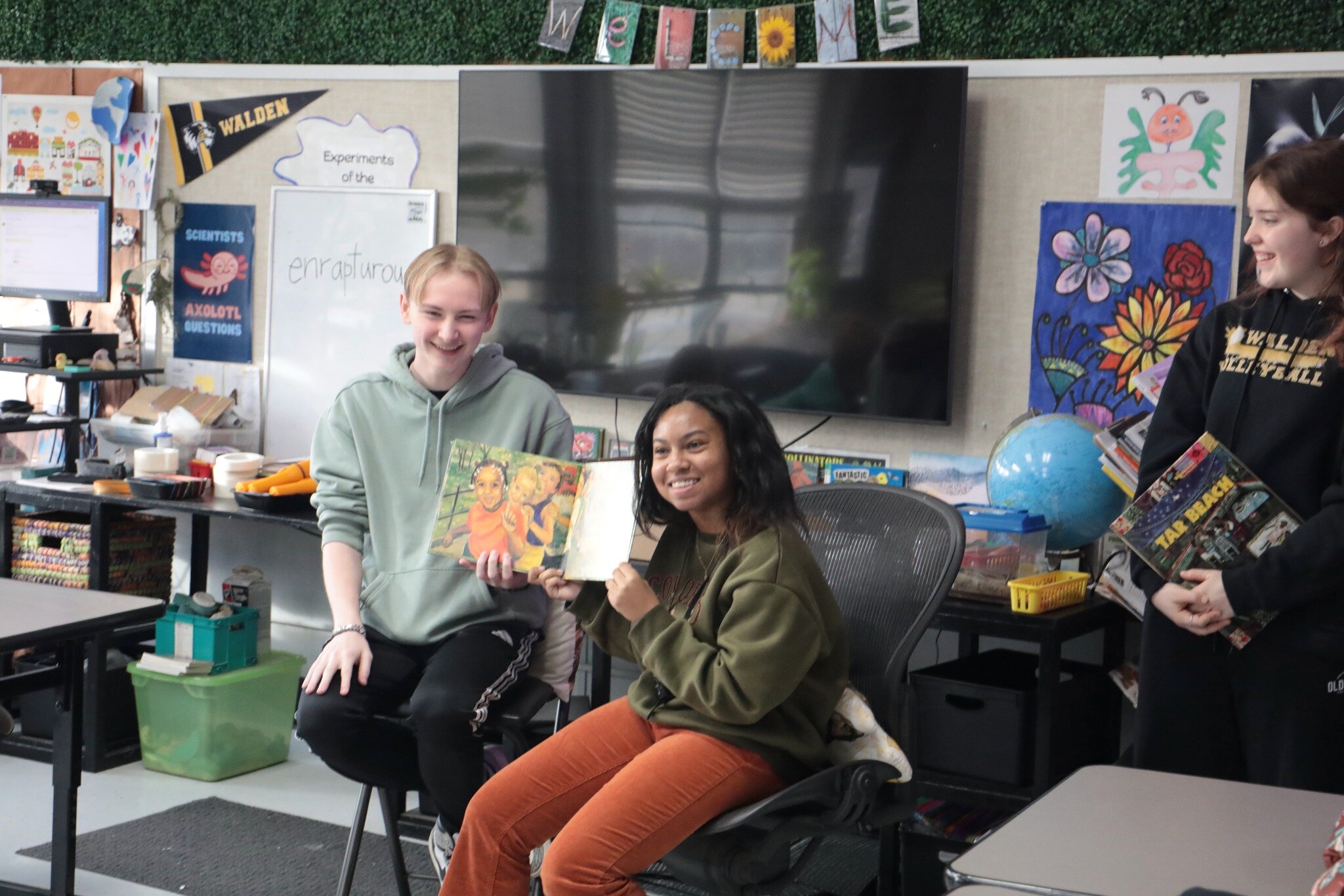 This morning, Walden's Allies for Racial Equity (A.R.E.) Club joined the Banned Book Club for a special reading with Lower School. Together, the students delved into the world of literature, exploring books that beautifully represented positive and a