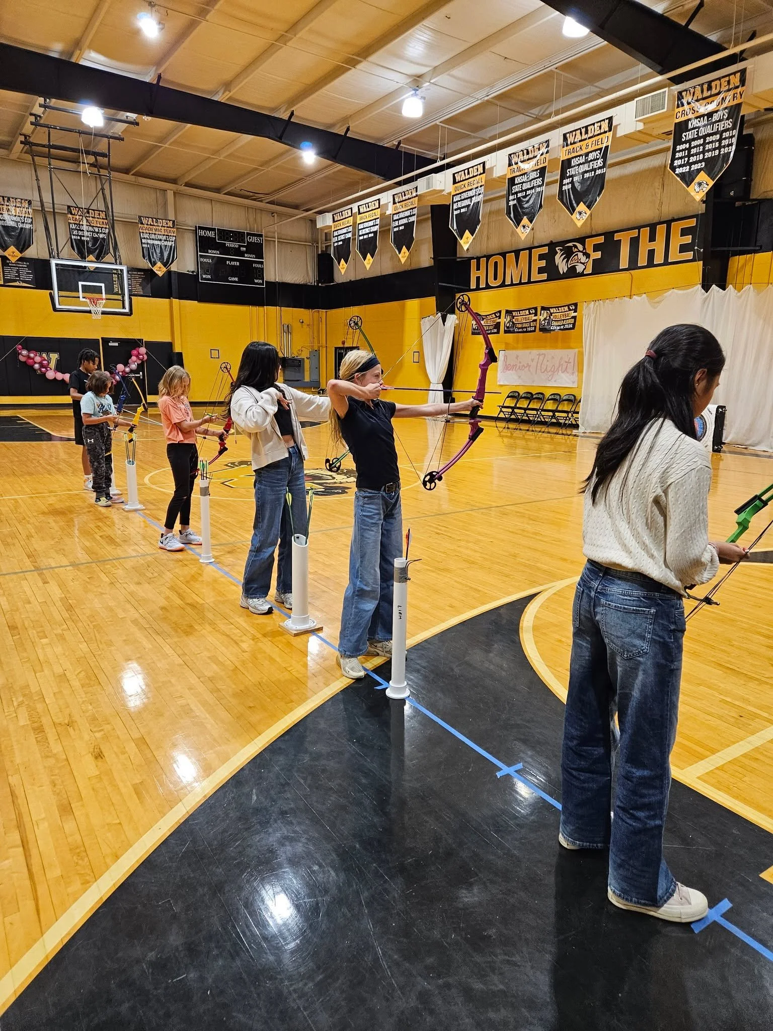 Our Middle Schoolers are hitting the mark&mdash;literally! 🎯 In PE, students are learning the fundamentals of archery, building focus, coordination, and confidence with every shot. 🏹 #WaldenPE #AimHigh #StudentLife #WaldenSChool