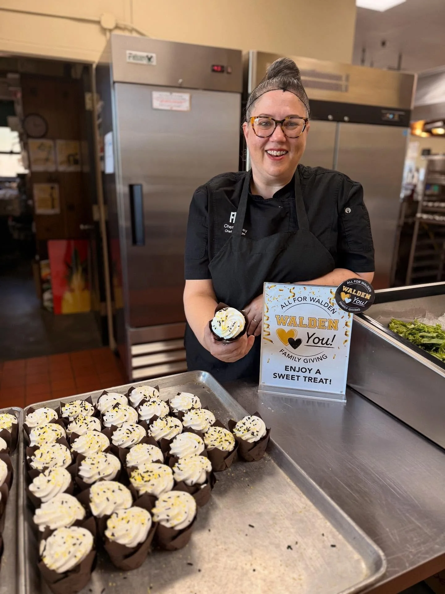 Chef Krissy is adding a little extra sweetness to our All for Walden Family Campaign with Walden-inspired treats! 🧁💛🖤 
A huge thank-you to all the families who have already contributed to All for Walden benefiting the Walden Fund. The campaign ki