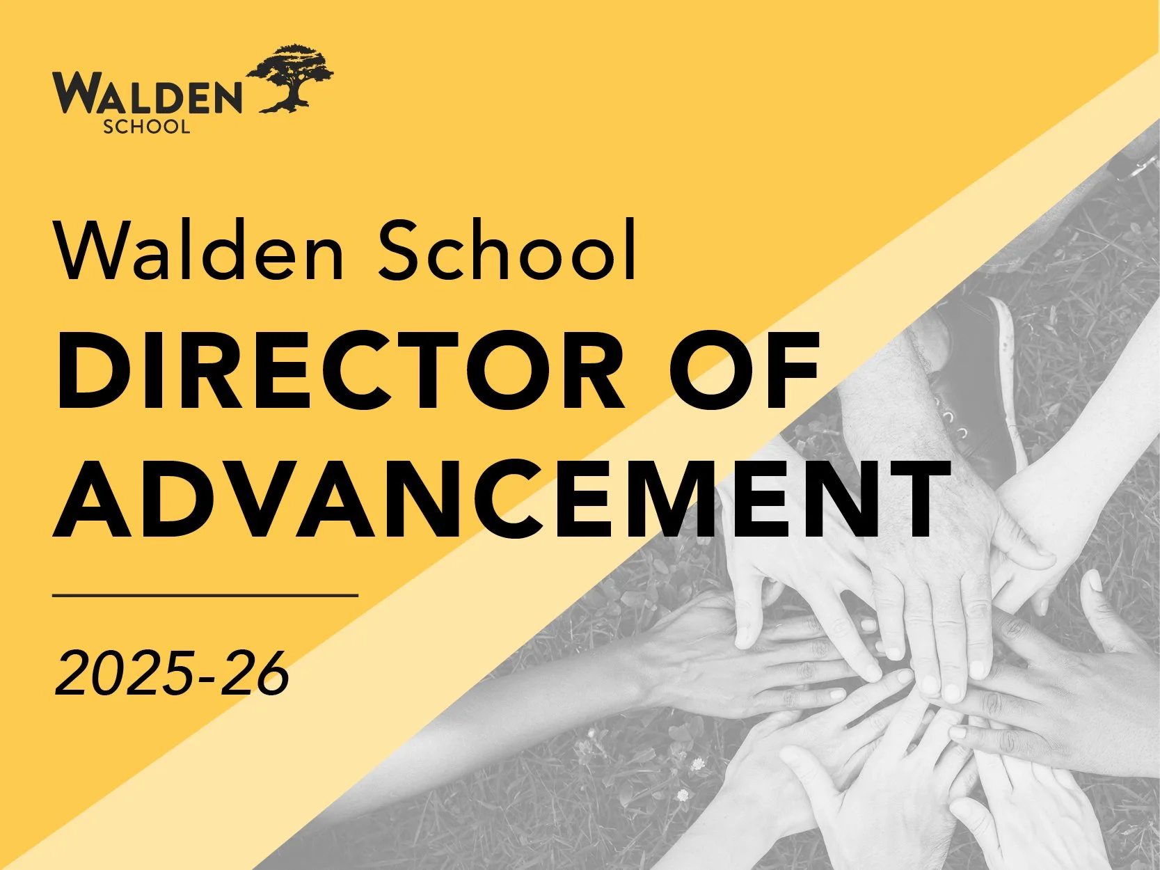 We're hiring! Walden School seeks a dynamic Director of Advancement to lead our Admissions, Development, and Marketing/Communications teams. 🤝
Our ideal candidate is an open-minded and strategic thinker driven to advance our mission. We're looking