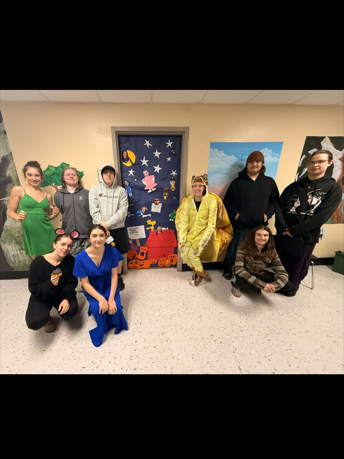 Delightfully frightful door decorations! Everyone did a spooktacular job! #HappyHalloween #gowalden