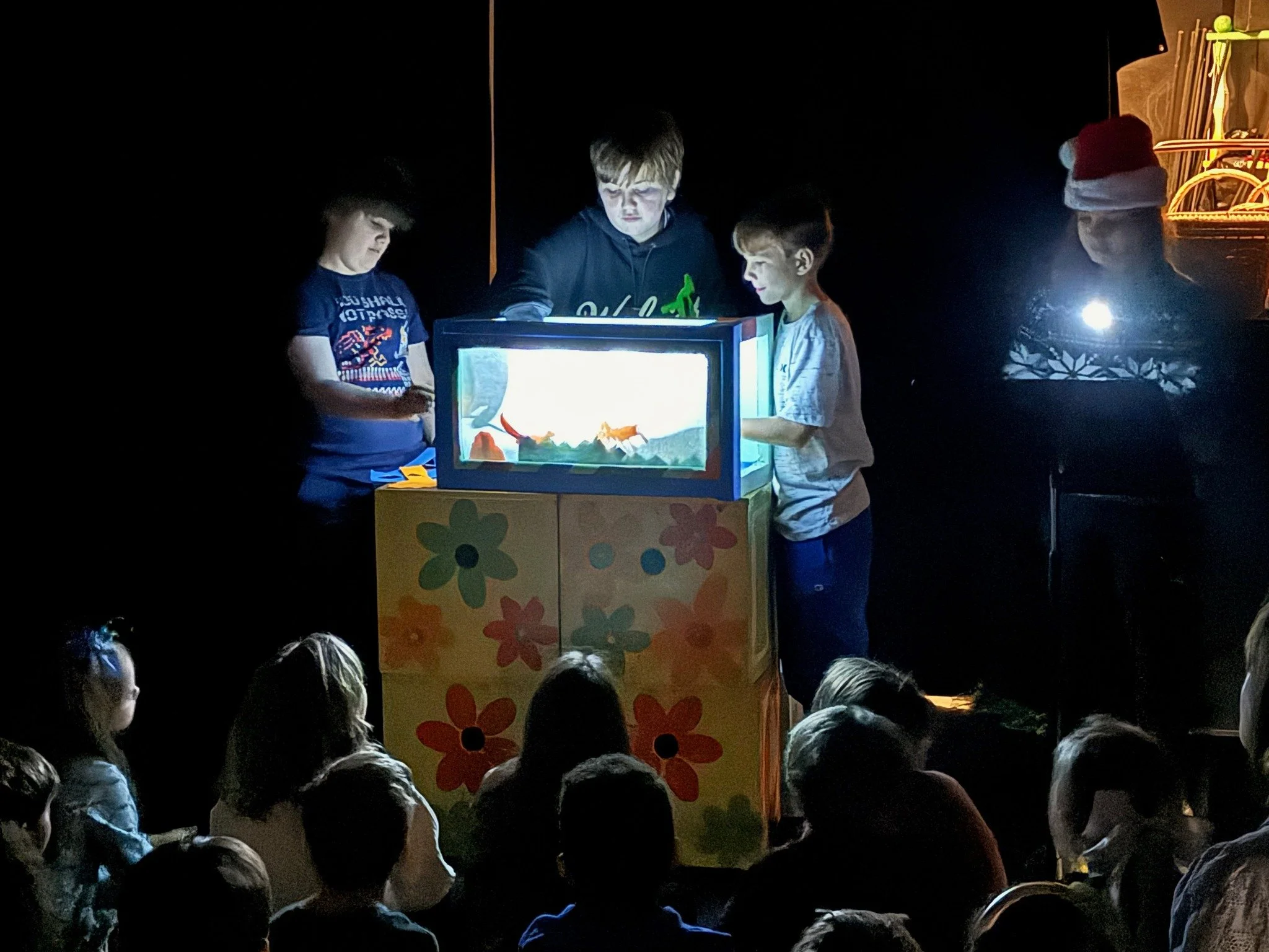 Our 5th Graders brought stories to life today with magical shadow puppetry! ✨🐰🎭 Using their own handcrafted puppets and scenery, they transformed a light box into a world of storytelling wonder. So proud of these talented artists and storytellers! 