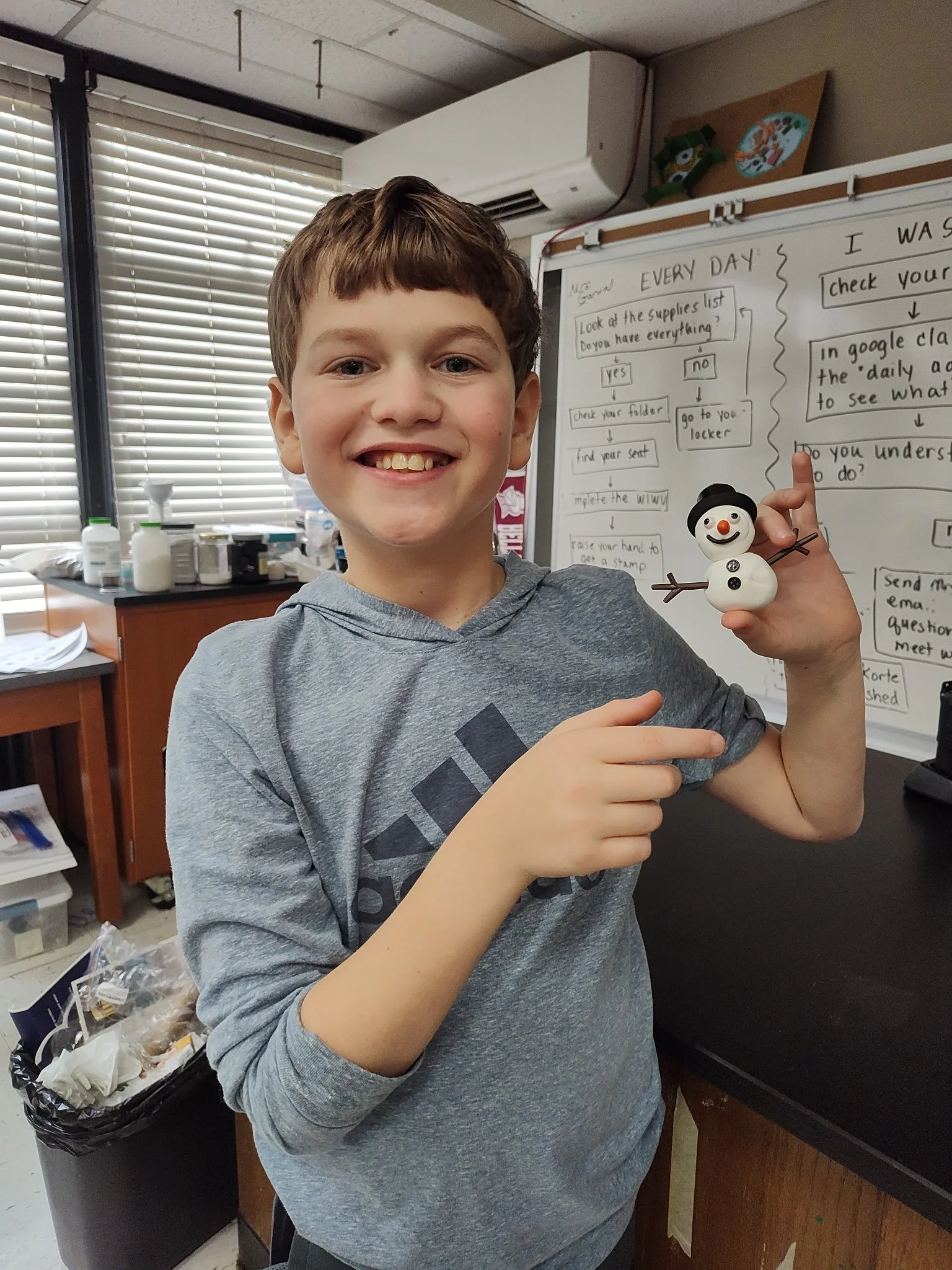 Our Middle Schoolers brought a little winter magic to the science classroom with their handcrafted snowmen ⛄✨ #HappyHolidays #WaldenMiddleSchool #WaldenSchool
