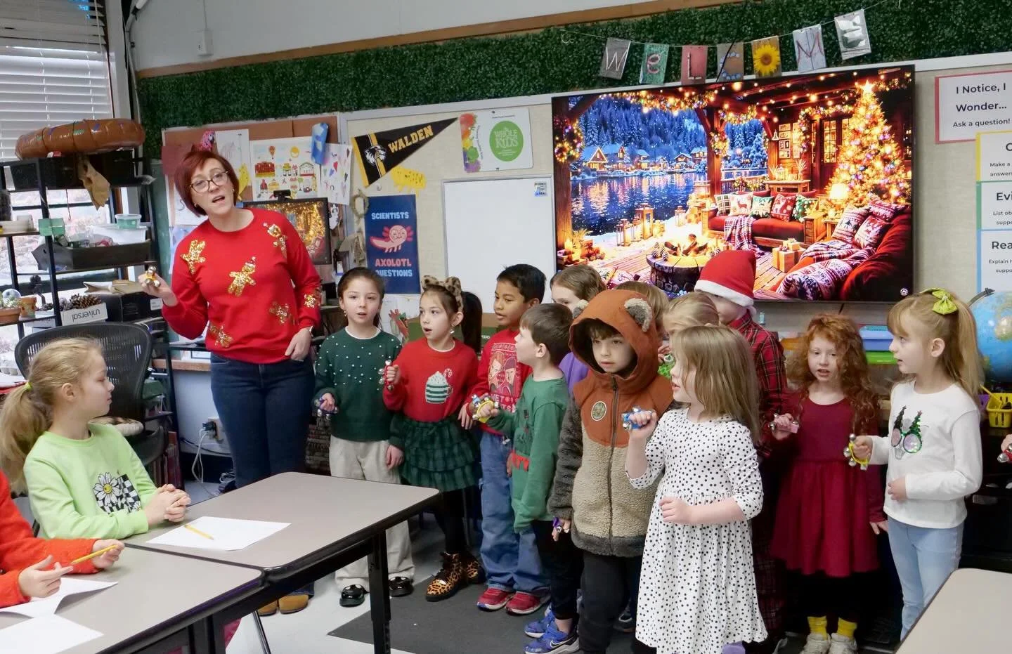 The halls of Walden are officially ringing! 🎶 Our Kinder Carolers continued one of our favorite traditions today, spreading festive joy and tiny tunes to classrooms. There&rsquo;s nothing quite like these voices to make the season bright &ndash; fro
