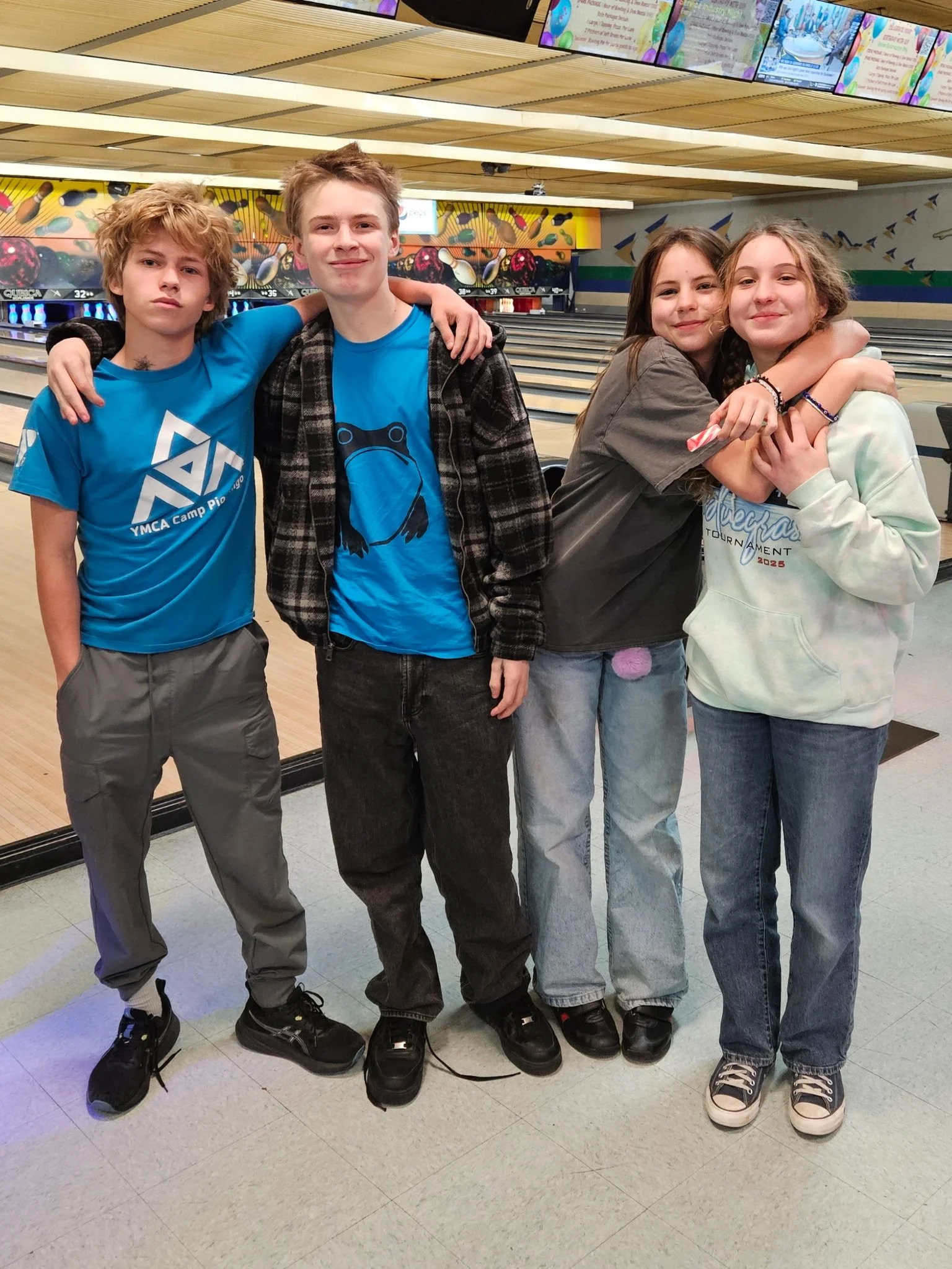 🎳 Strikes, spares, and plenty of smiles! Our Middle Schoolers hit the lanes, cheering each other on, and enjoying friendly competition. It was the perfect mix of fun, laughter, and community&mdash;memories made one frame at a time! #MiddleSchoolMome