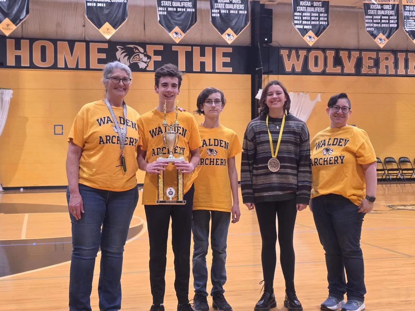 🎯 This weekend, Walden hosted the Nock in the New Year Archery Tournament and what an amazing way to kick off the year - we won the 3rd Place High School Team trophy! 🏆 

🥇 Congratulations to EJ G. for winning 1st Place in the Middle School Girls 