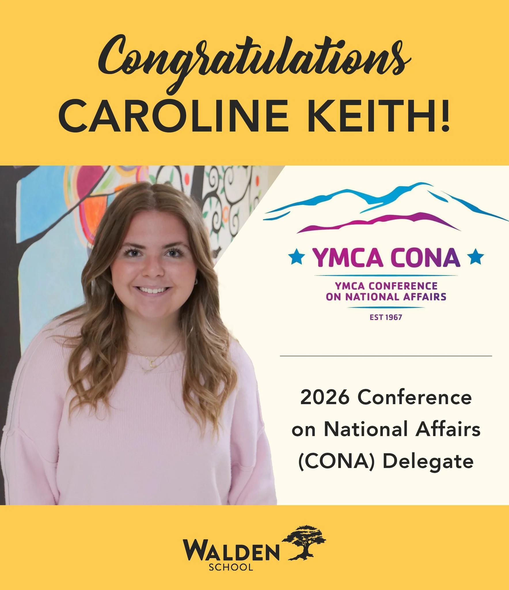 Huge shoutout to 11th Grader Caroline Keith for being selected&mdash;for the second year in a row&mdash;to represent Kentucky at the Conference on National Affairs (CONA)!

The Stats:
&bull; Selected from 300+ elite applicants.
&bull; One of only 26 